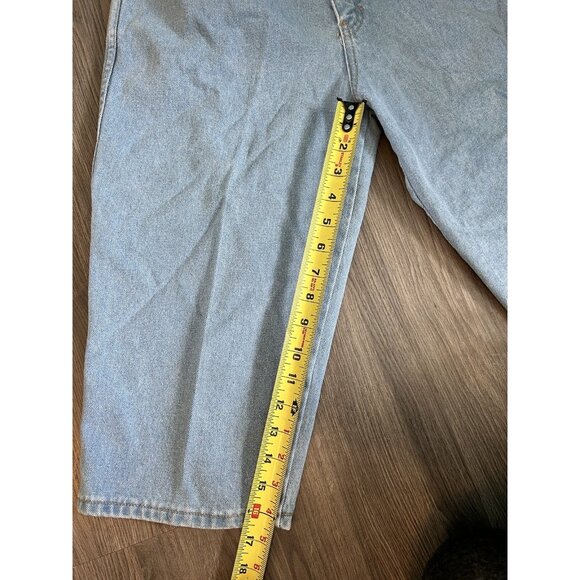 Vintage Topaz 1980s Women’s High Waist Mom Jeans Capris Long Denim Shorts - Picture 6 of 9